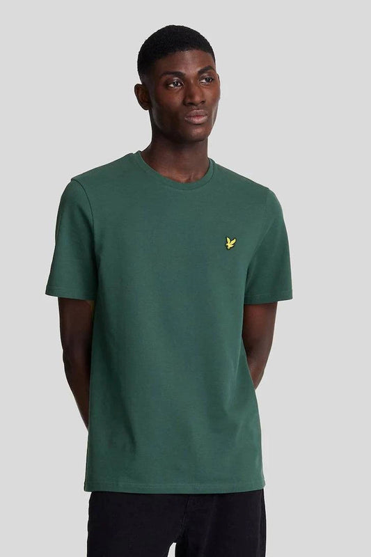 Lyle & Scott Pique T-Shirt In Deep Green - RD1 Clothing