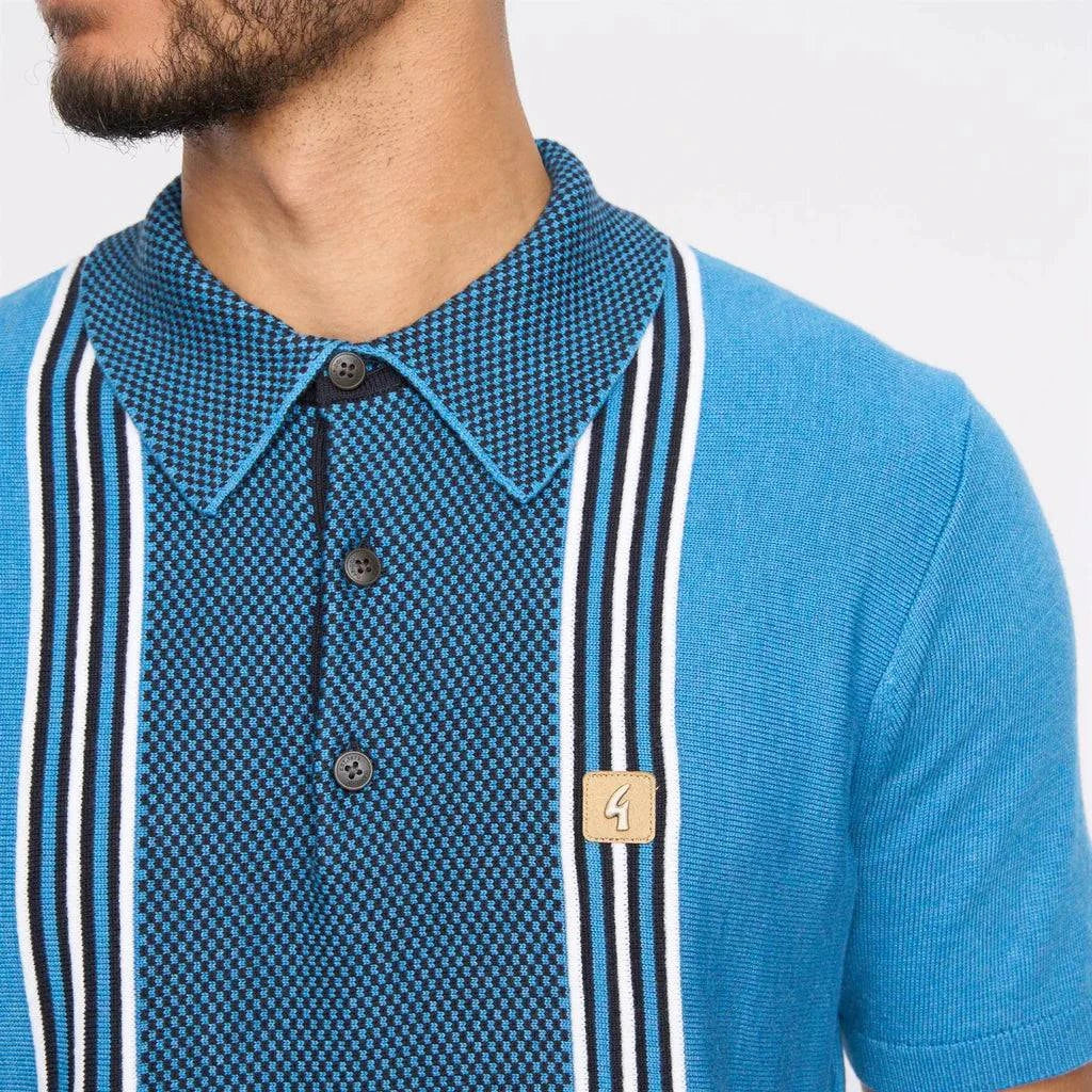 Gabicci Vintage Hadon Short Sleeve French Placket Knitted Polo - RD1 Clothing