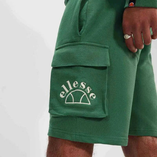 Ellesse Morandi Cargo Jogger Sweat Short In Green - RD1 Clothing