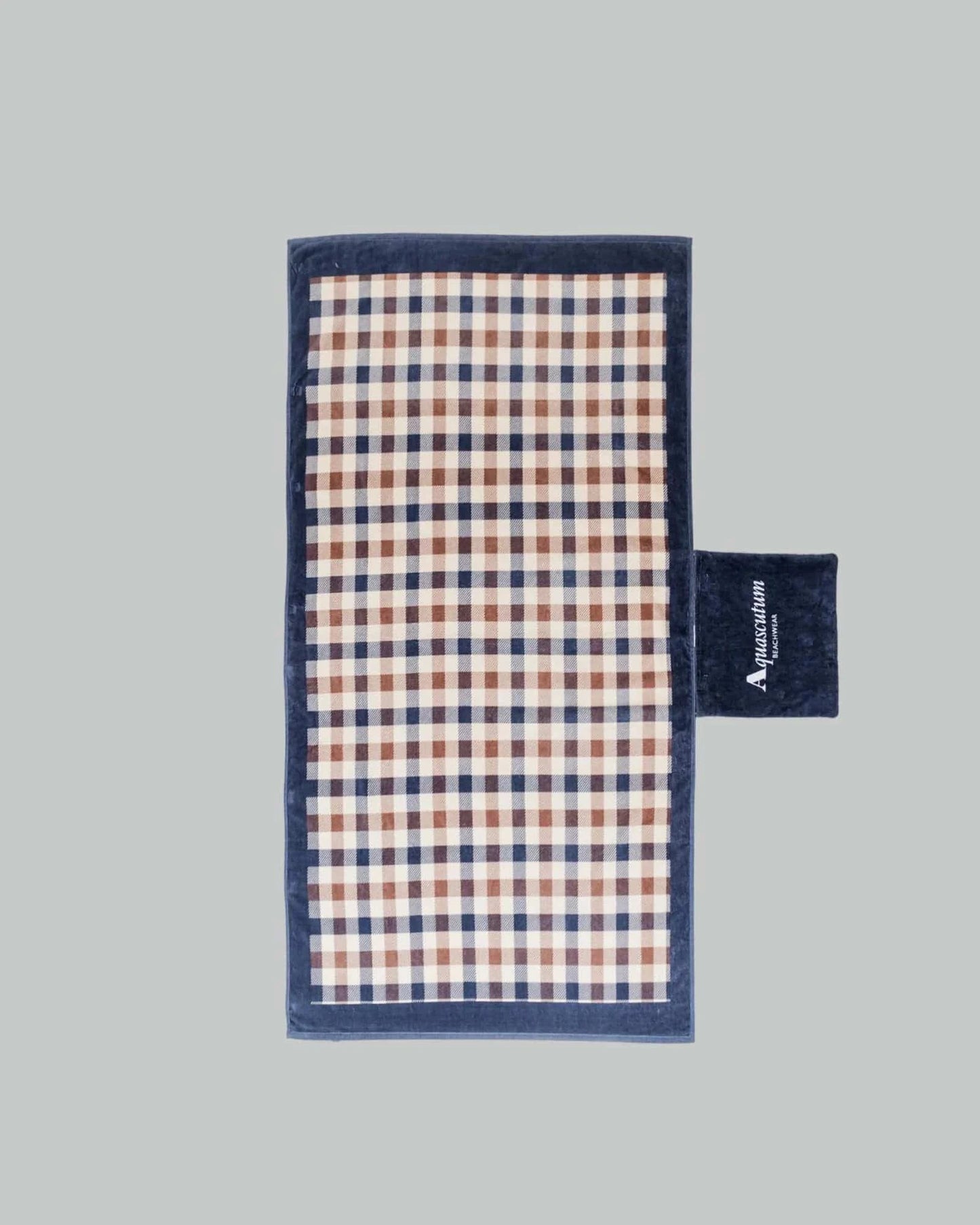 Aquascutum Beach Towel Iconic Club Check - RD1 Clothing