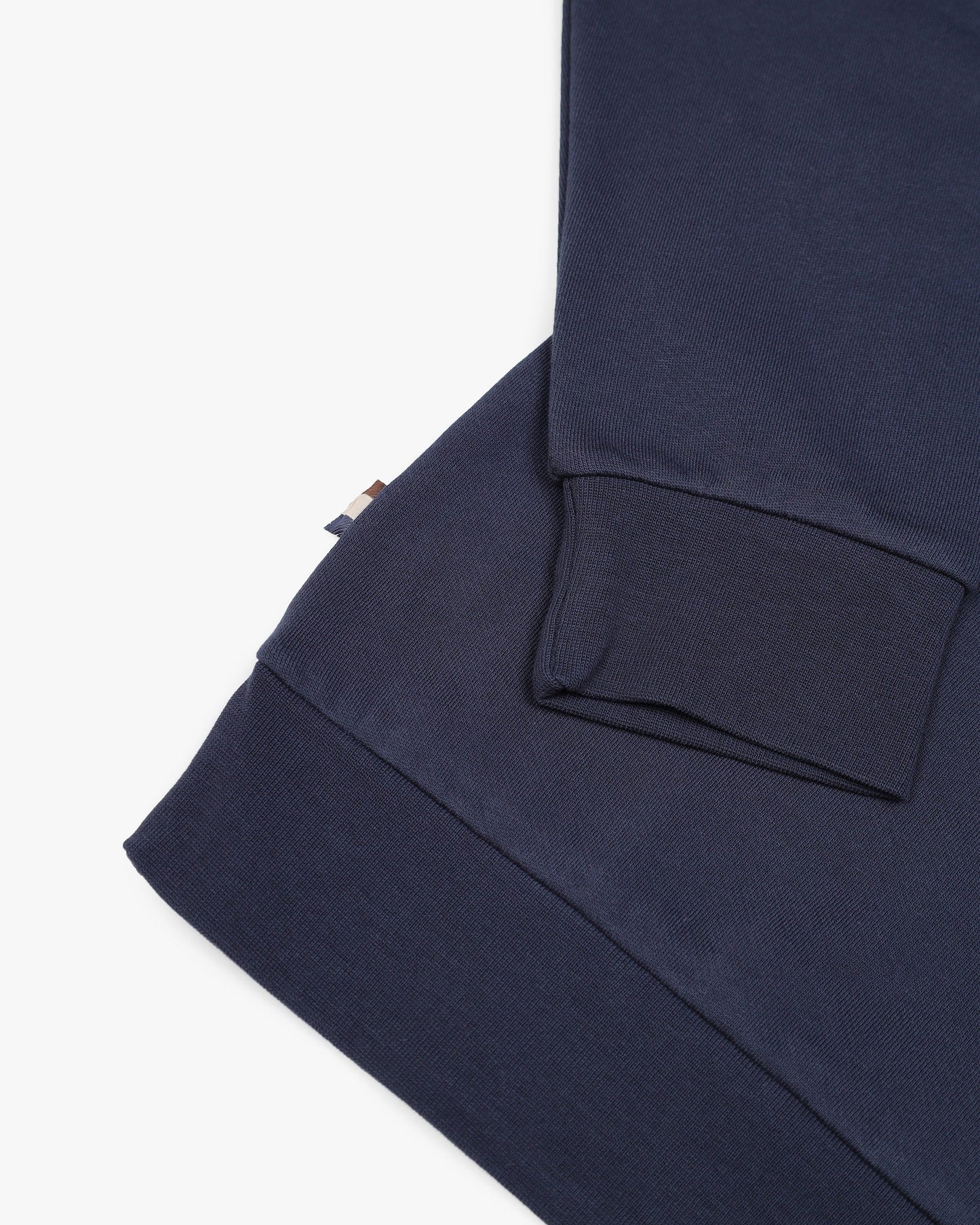 Aquascutum Active Club Check Shoulder Quarter Zip Jumper Navy