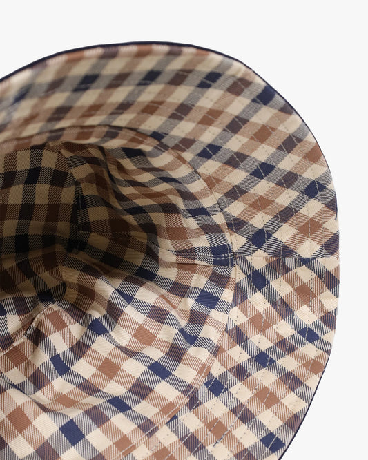 Aquascutum Cotton Bucket Hat Club Check - RD1 Clothing
