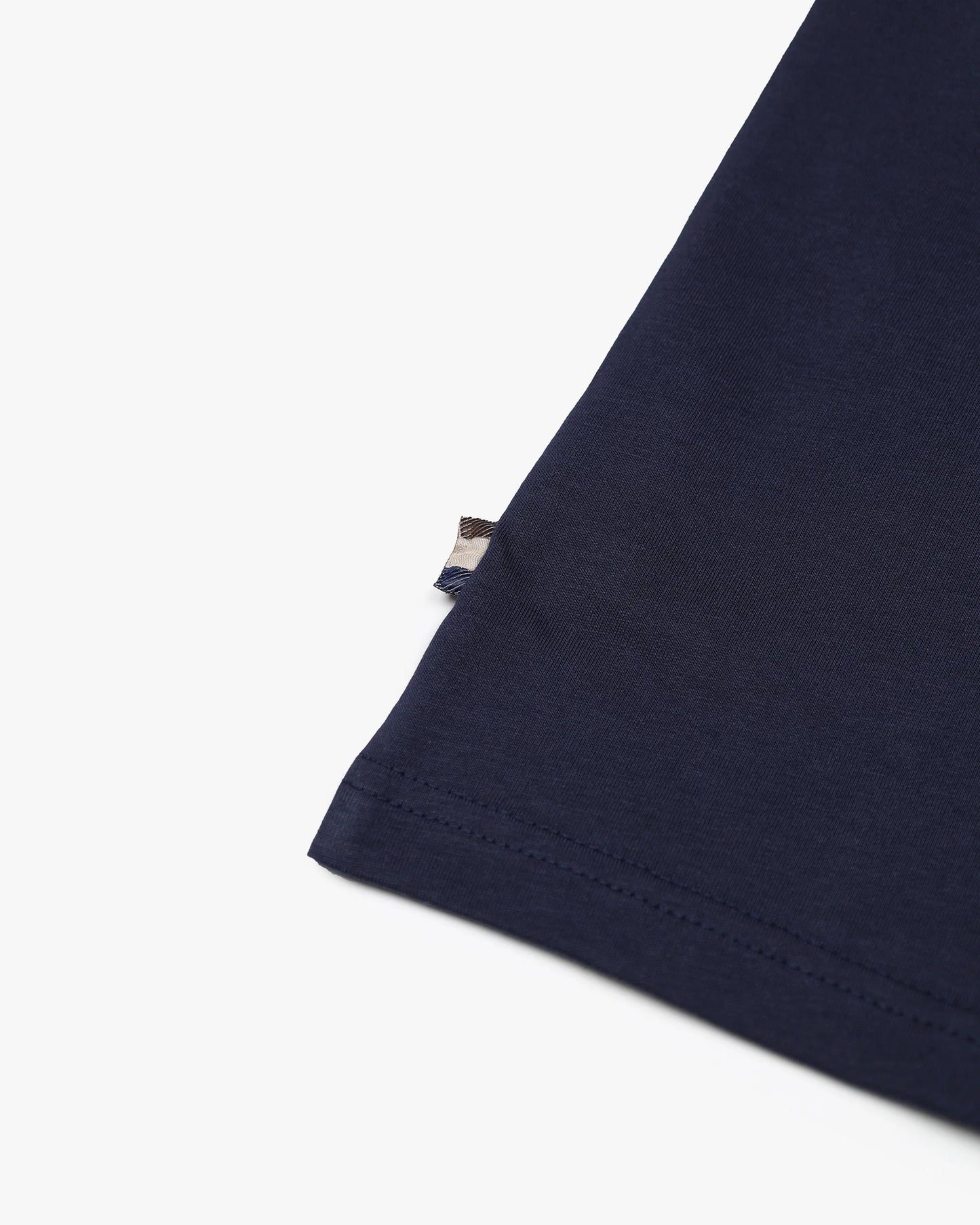 Aquascutum Iconic Club Check Pocket T-Shirt Navy