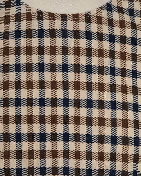 Aquascutum Body Club Check T-Shirt Old White - RD1 Clothing