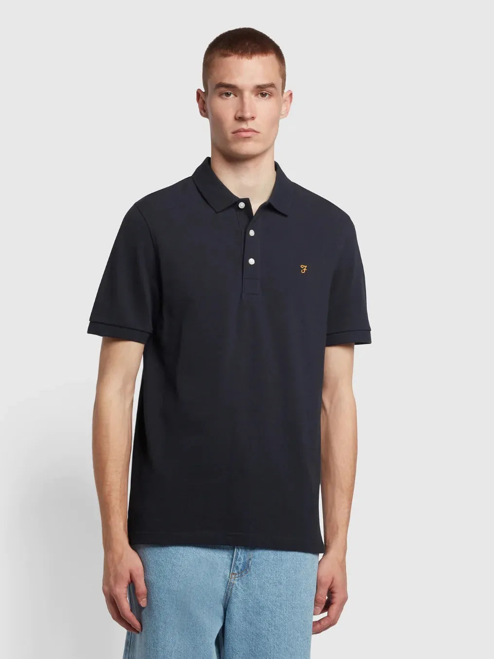 Farah Blanes Polo Shirt In True Navy