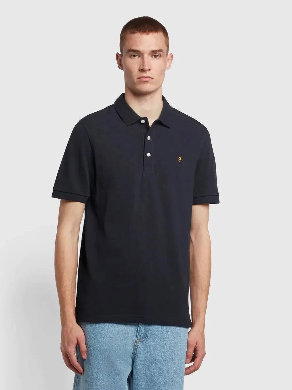 Farah Blanes Polo Shirt In True Navy
