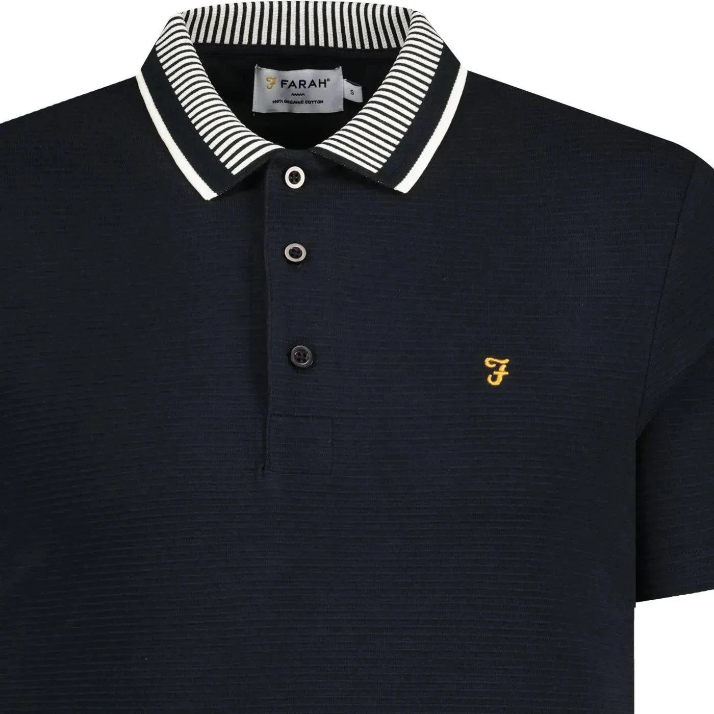 Farah Levy Ottoman SS Polo In True Navy - RD1 Clothing