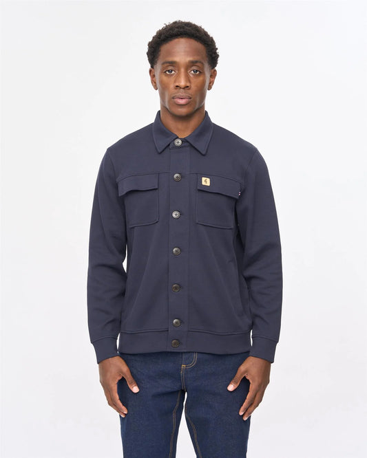 Gabicci Vintage Leigh Overshirt in Navy