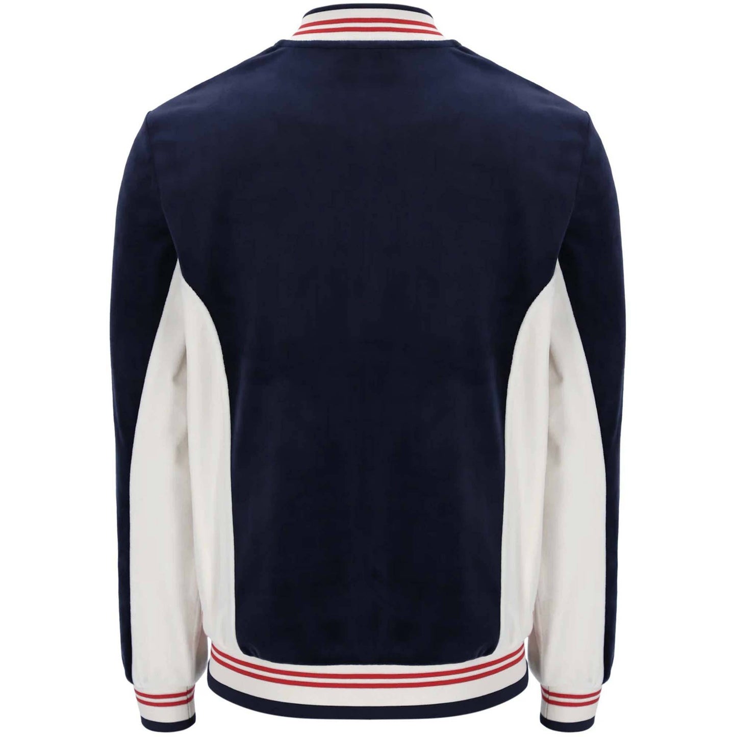 Fila Miguel Velour Track Top in Navy/White/Red - RD1 Clothing