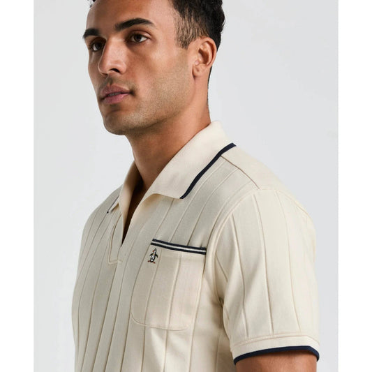 Original Penguin Open Collar Polo Shirt in Birch - RD1 Clothing