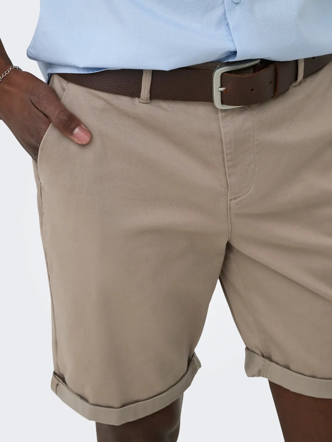Only & Sons Onssaul Chino Short Desert Taupe