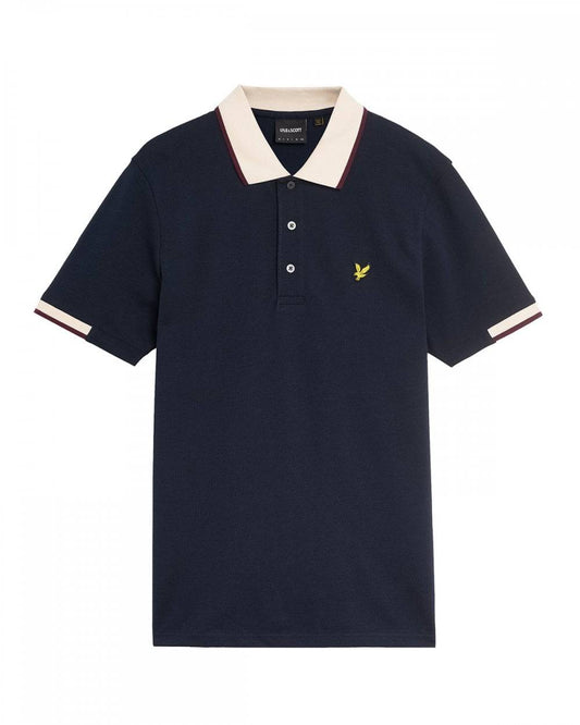 Lyle & Scott Half Tipped Polo Dark Navy - RD1 Clothing