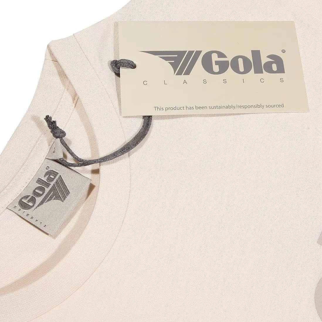 Gola Front Print T-Shirt Ecru - RD1 Clothing