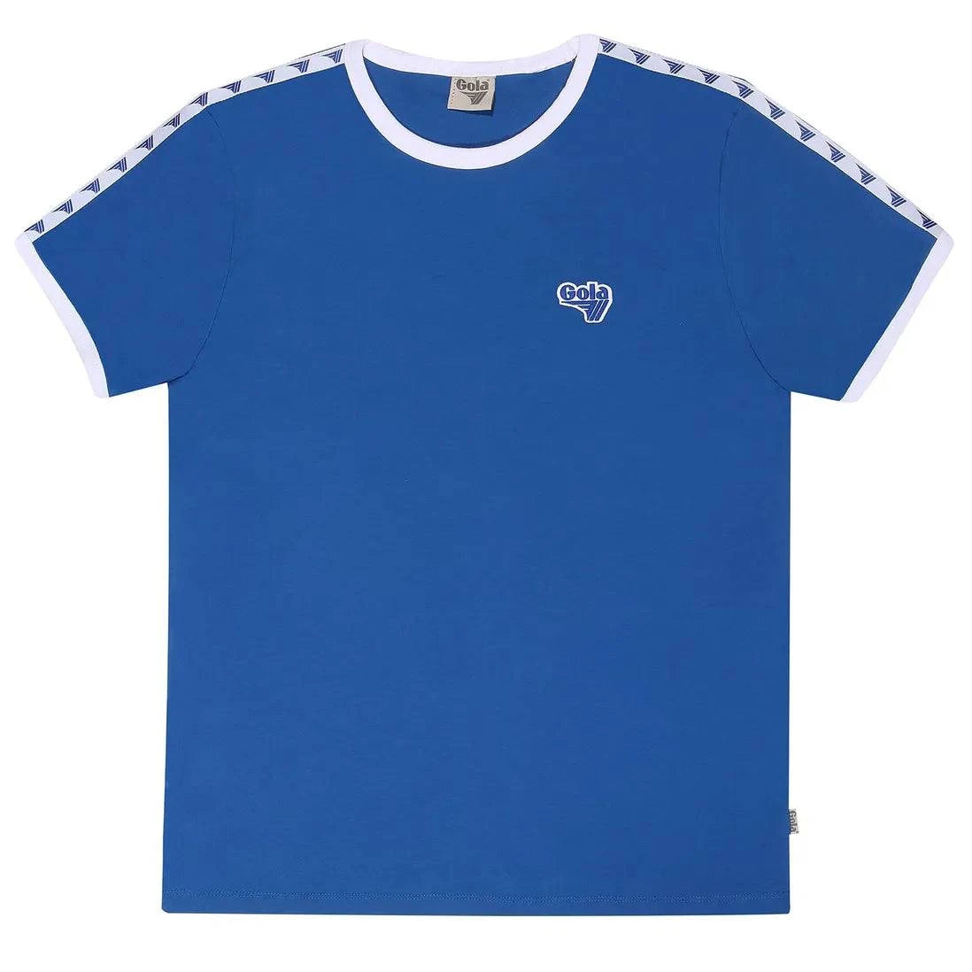 Gola Logo Taped Ringer T-shirt Blue - RD1 Clothing