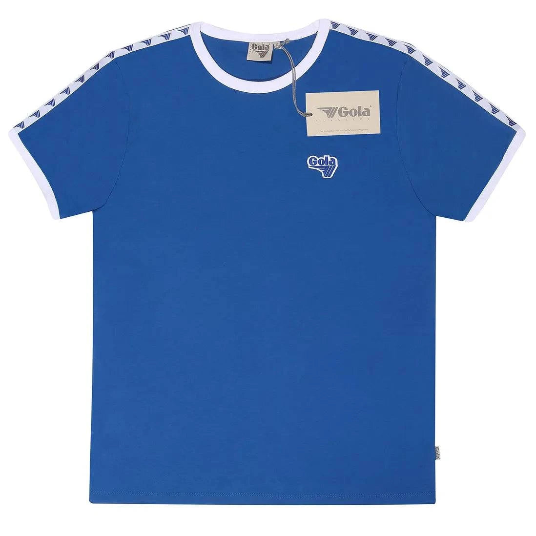 Gola Logo Taped Ringer T-shirt Blue - RD1 Clothing
