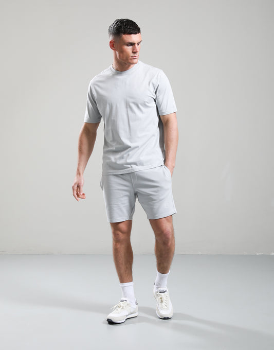 Marshall Artist Delta T-Shirt in Oceanic Grey with logo design, featuring a casual fit and comfortable fabric.