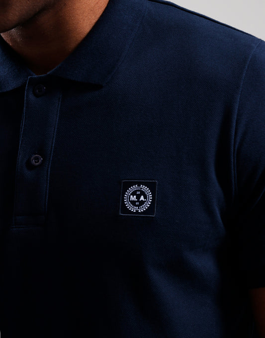 Marshall Artist Marchio Polo Navy - RD1 Clothing