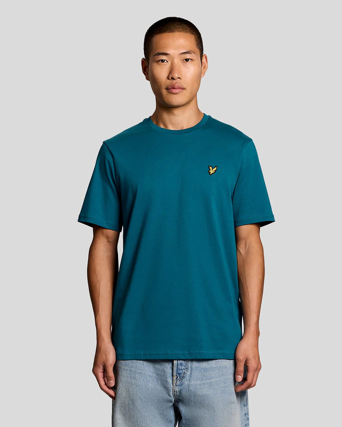Lyle & Scott Cotton Crew Neck T-Shirt Lagoon