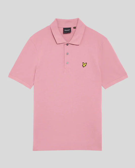 Lyle & Scott Cotton Polo Shirt Garden Rose - RD1 Clothing