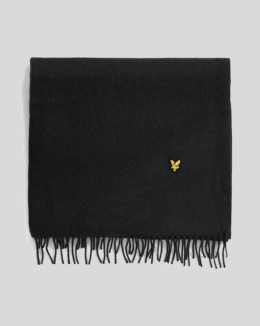 Lyle & Scott Lambswool Blend Scarf Navy - RD1 Clothing