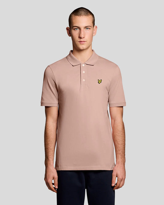 Lyle & Scott Cotton Polo Shirt Pink Grapefruit