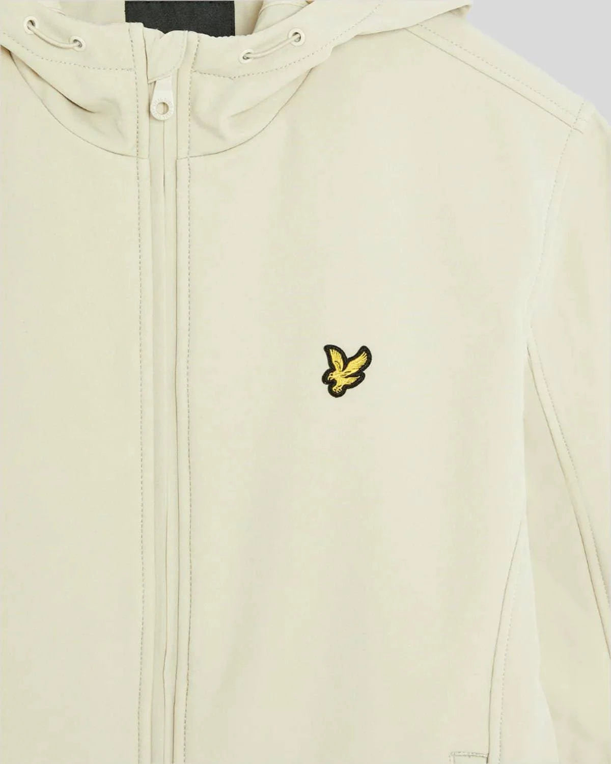 Lyle & Scott Fleece Back Softshell Jacket Grey Taupe - RD1 Clothing