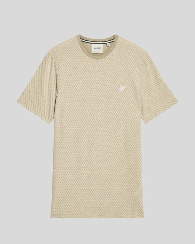 Lyle & Scott Graphic Jacquard T-Shirt Stone