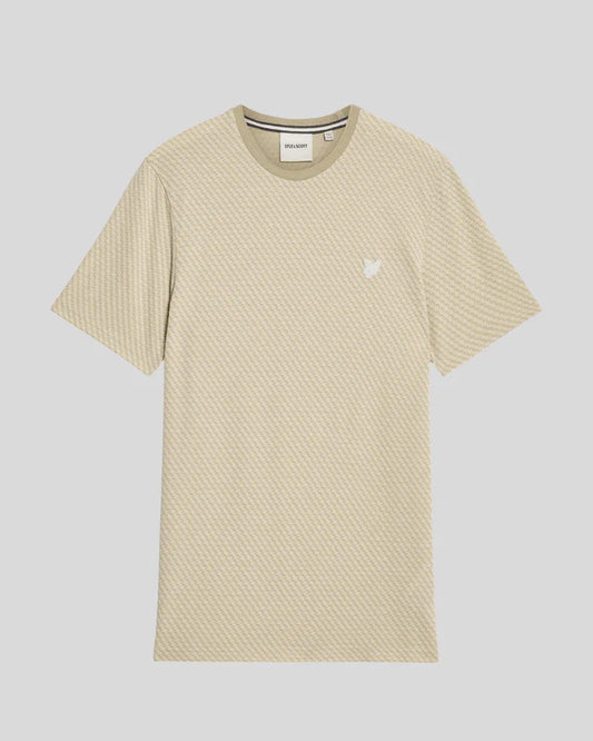 Lyle & Scott Graphic Jacquard T-Shirt Stone - RD1 Clothing
