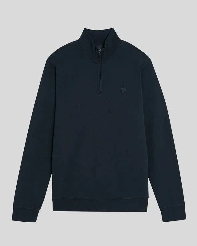 Lyle & Scott Superfine Quarter Zip Dark Navy - RD1 Clothing