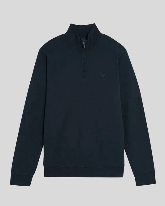 Lyle & Scott Superfine Quarter Zip Dark Navy - RD1 Clothing