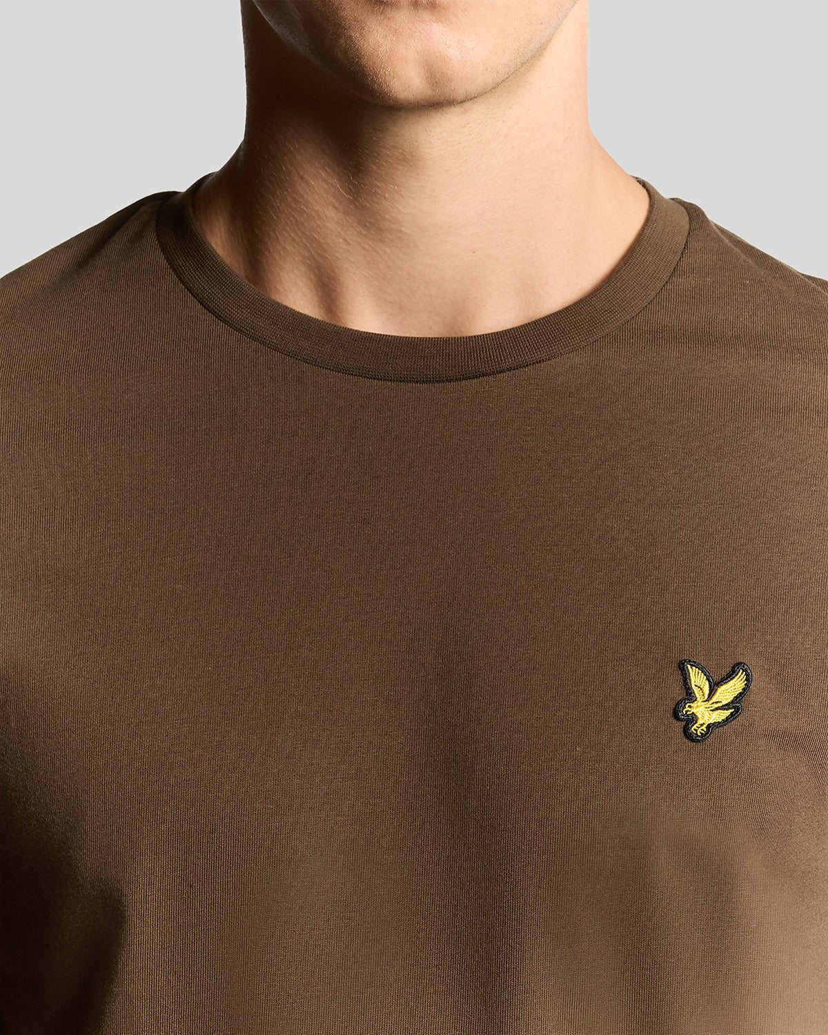 Lyle & Scott Cotton Crew Neck T-Shirt Deep Sepia