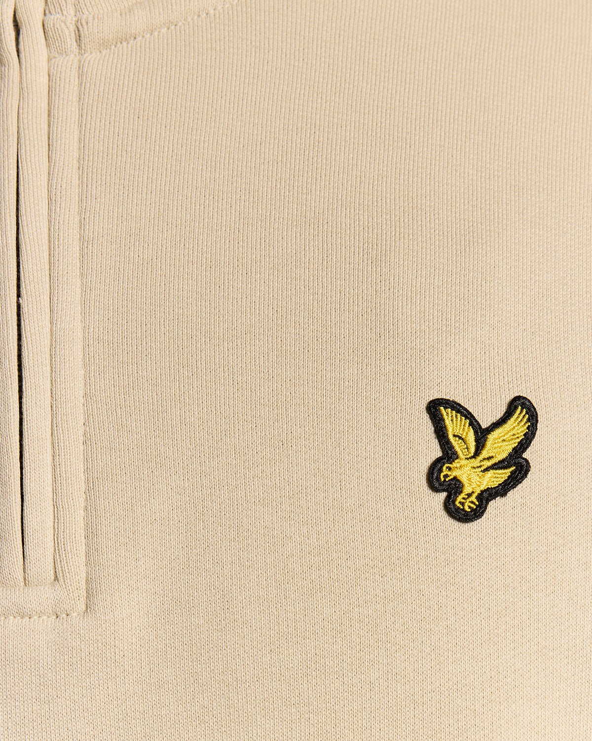 Lyle & Scott Loopback Quarter Zip Sweat Grey Taupe - RD1 Clothing