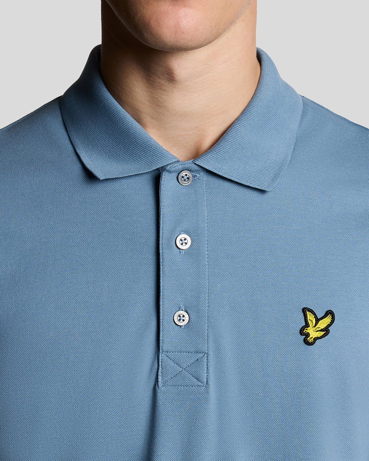 Lyle & Scott Cotton Polo Shirt Ocean Sky