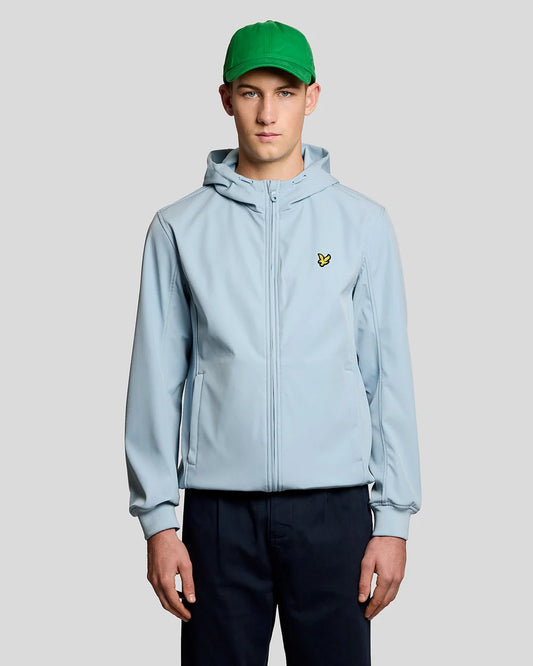 Lyle & Scott Mesh Back Softshell Jacket Opal Blue