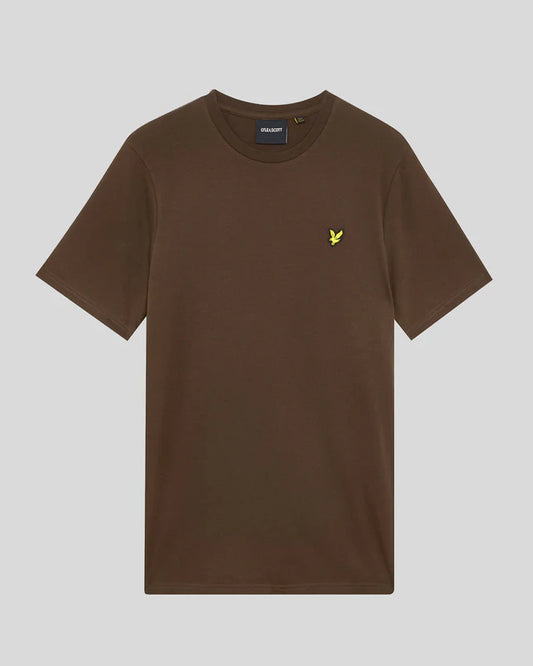 Lyle & Scott Cotton Crew Neck T-Shirt Deep Sepia - RD1 Clothing