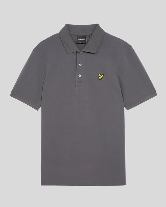 Lyle & Scott Cotton Polo Shirt Shadow - RD1 Clothing