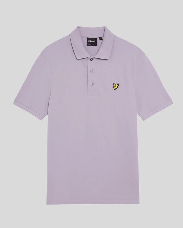 Lyle & Scott Cotton Polo Shirt Ash Lilac - RD1 Clothing