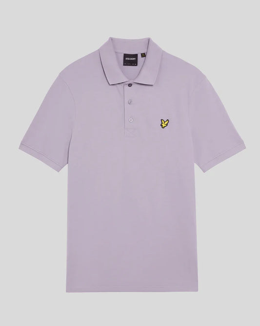 Lyle & Scott Cotton Polo Shirt Ash Lilac - RD1 Clothing