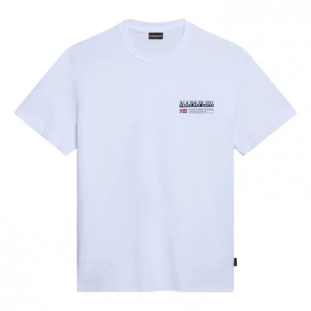 Napapijri Kasba Tee In Bright White - RD1 Clothing