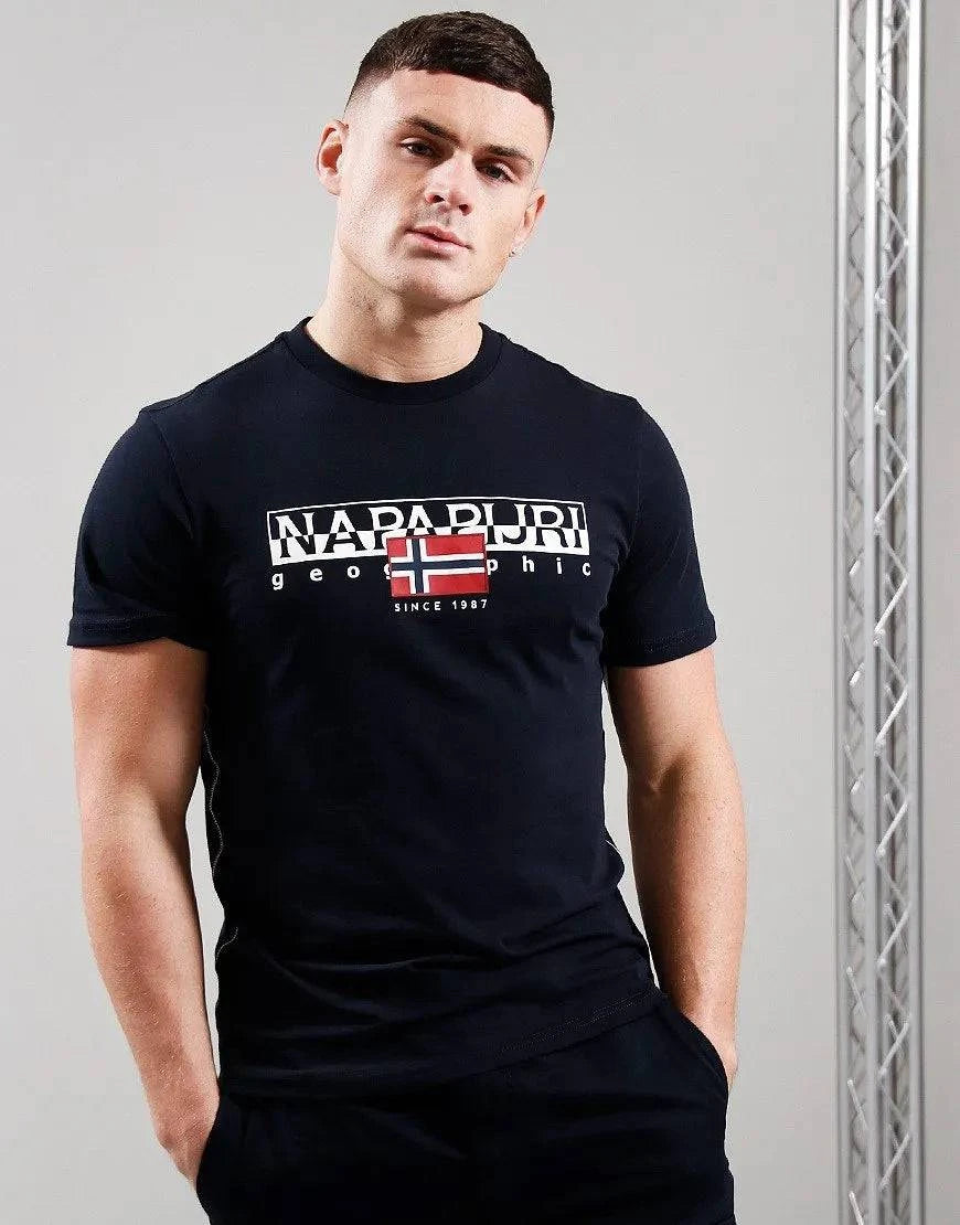 Napapijri Aylmer T-Shirt In Black - RD1 Clothing