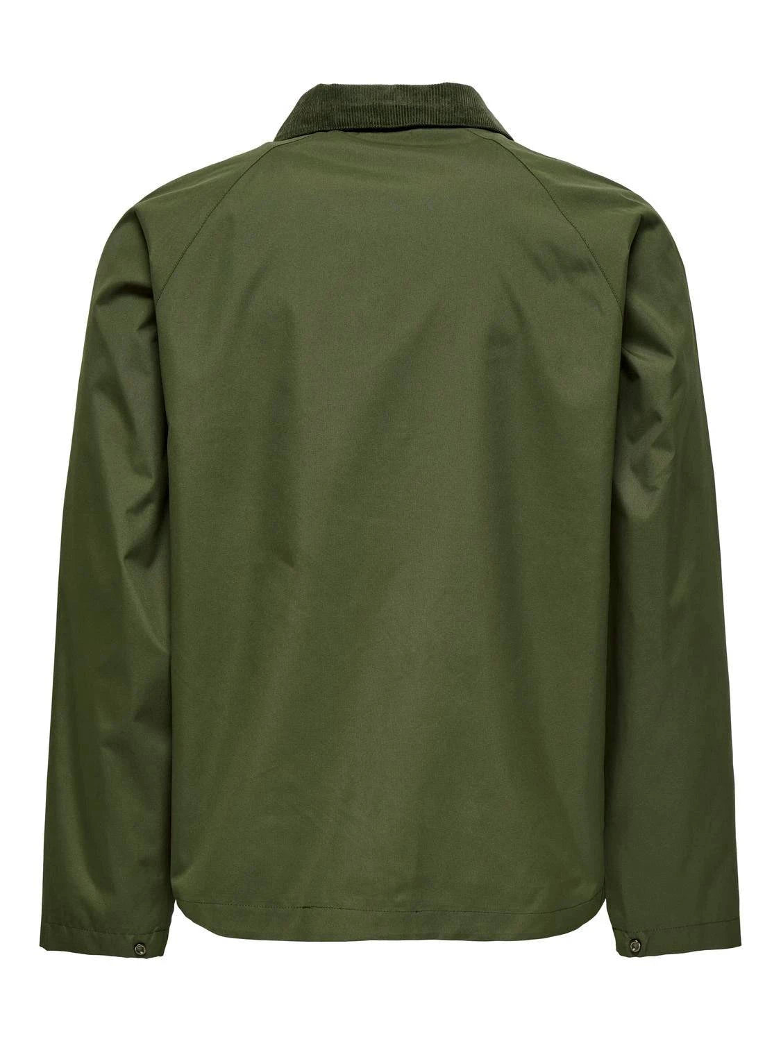 Only & Sons Onskosmo Life Jacket in Olive Green - RD1 Clothing