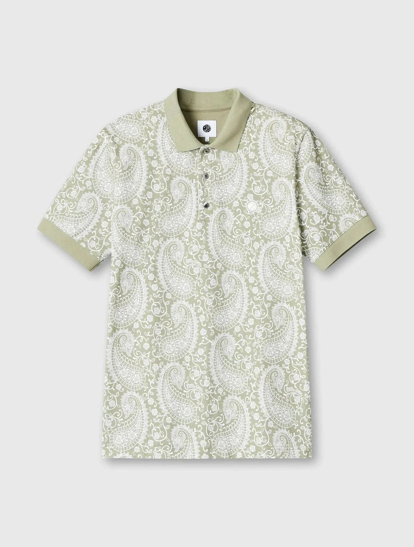Pretty Green Bay Paisley Polo In Green - RD1 Clothing