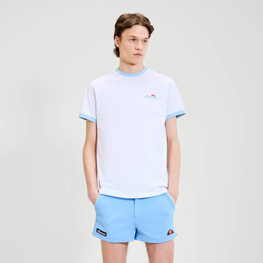 Ellesse Meduno T-Shirt White/Light Blue - RD1 Clothing