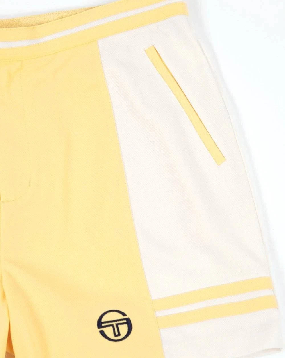 Sergio Tacchini Supermac Jogger Sweat Short Pale Banana/White - RD1 Clothing