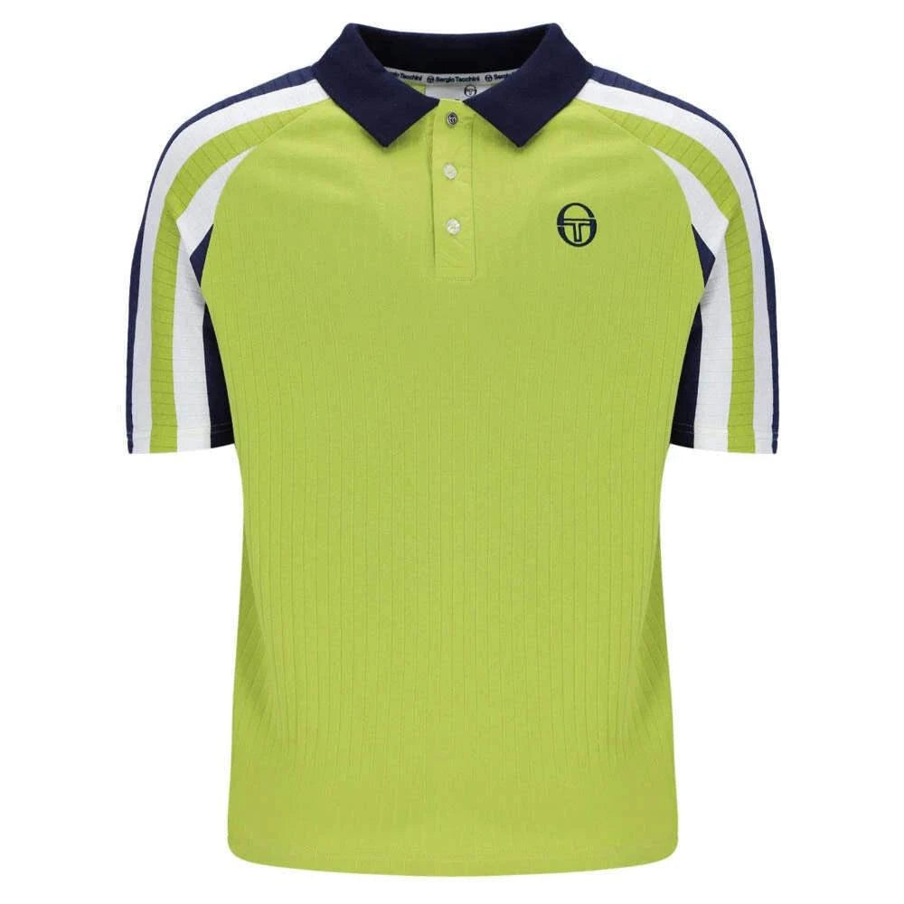 Sergio Tacchini New Blow Polo Dark Citron/Maritime Blue/Gardenia - RD1 Clothing
