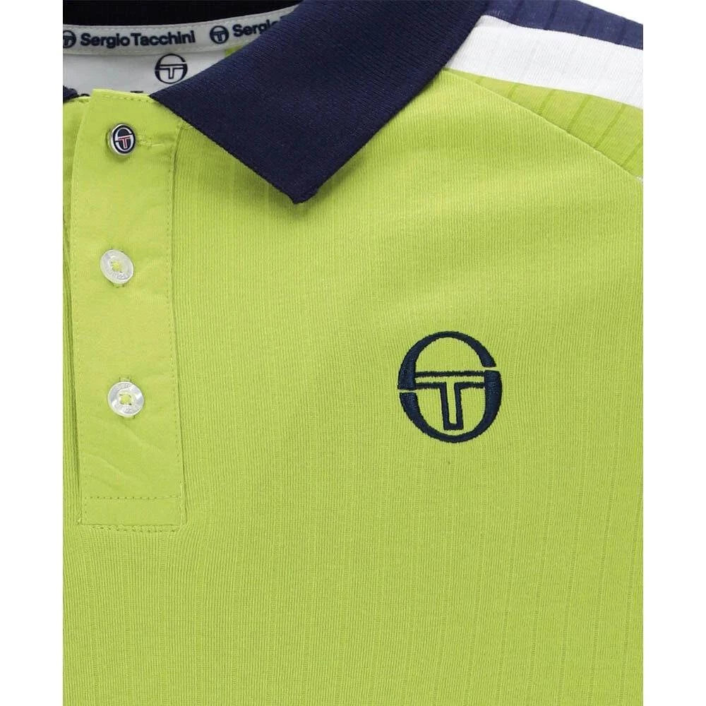 Sergio Tacchini New Blow Polo Dark Citron/Maritime Blue/Gardenia - RD1 Clothing