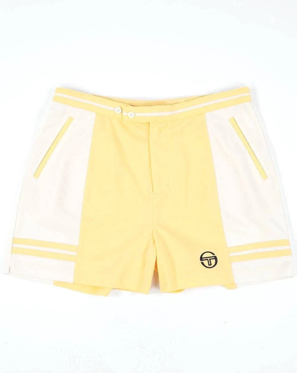 Sergio Tacchini Supermac Jogger Sweat Short Pale Banana/White - RD1 Clothing