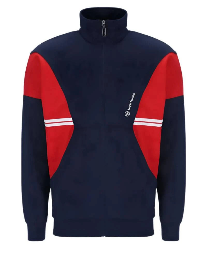 Sergio Tacchini Blow Track Top In Maritime Blue/ Adrenaline Rush/ White - RD1 Clothing