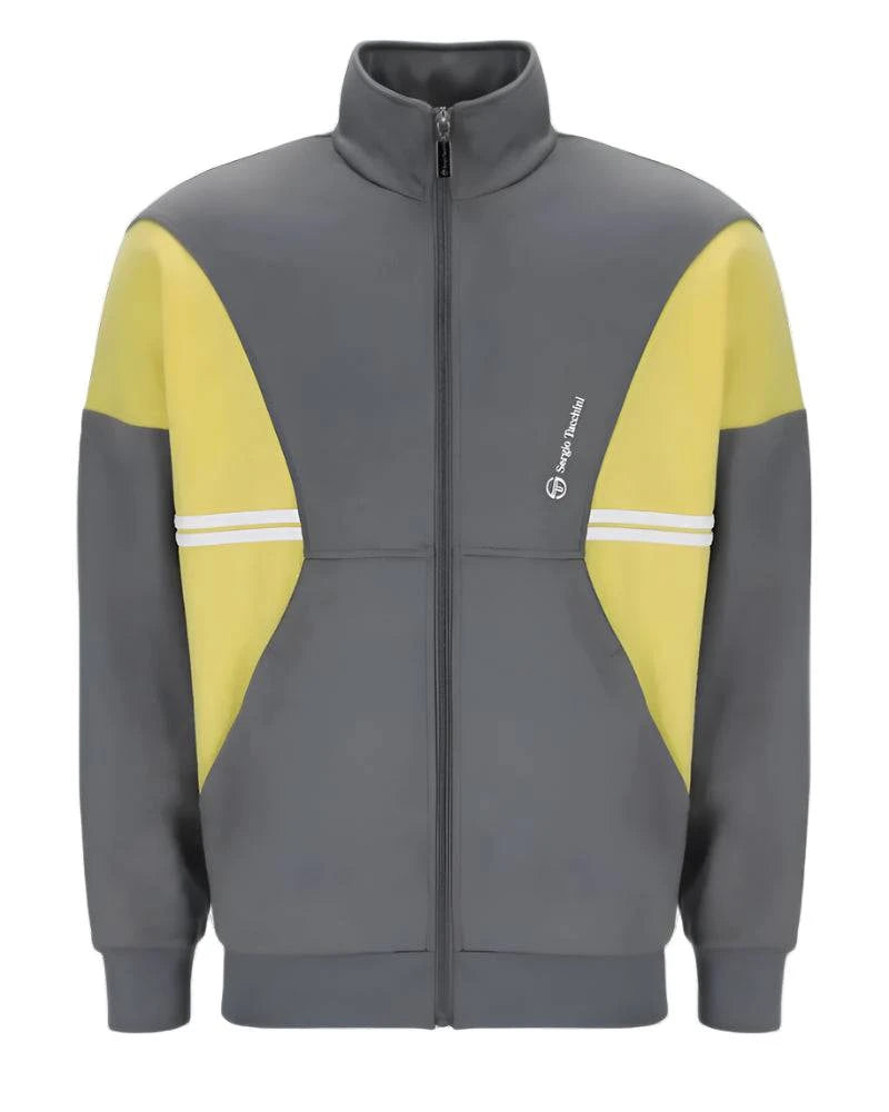 Sergio Tacchini Blow Track Top In Quiet Shade/ Lemon Drop/ White - RD1 Clothing