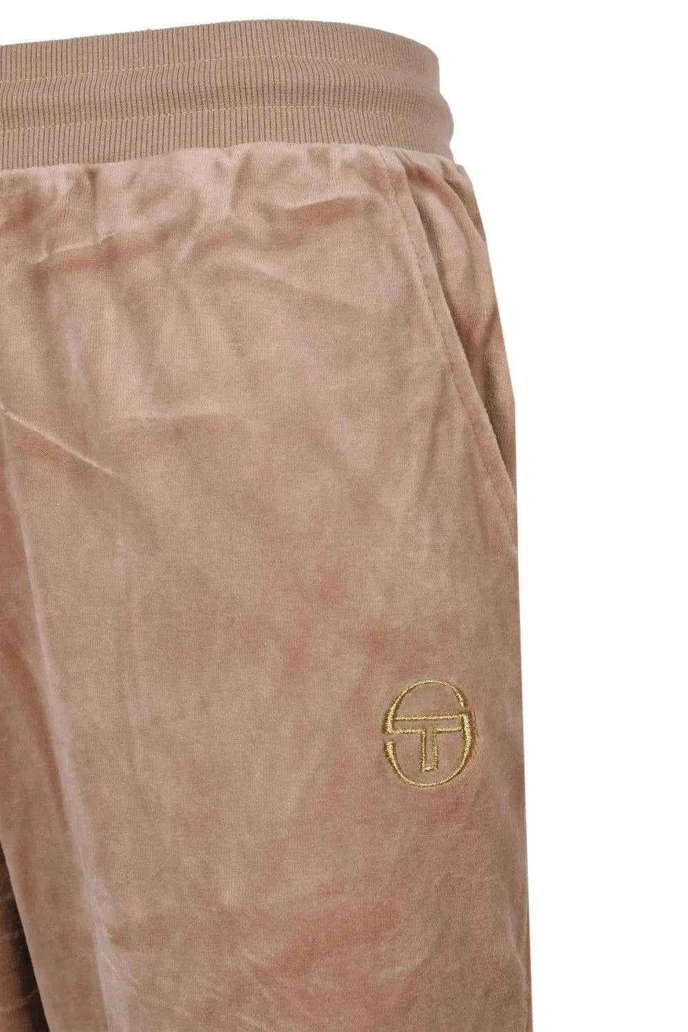 Sergio Tacchini Orion Luxe Velour Track Pants In Humus Brown - RD1 Clothing